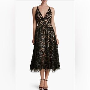 Dress the Population Blair Embellished Fit and Flare Cocktail Dress